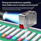 ZHICAN E3NX-L Color Mark Sensor 30-200mm Adjustable Sensing Distance High Precision Registration Detection Label Positioning