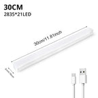 Motion Sensor Night Lights Wireless LED Lamp USB Rechargeable Magnetic For Wardrobe Room Closet Kitchen Aisle Tube Detector Bulb