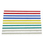 Hot Sale 40Pin 1x40 Single Row Male 2.54 Breakable Pin Header Connector Strip Colorful pin For Arduino Diy Kit
