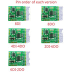 DC 5V 12V 24V 8DI/8DO/4DI-4DO/2DI-6DO/6DI-2DO RS485 Bus Core Board for Raspberry Pi Arduino ESP32 PLC Network Control