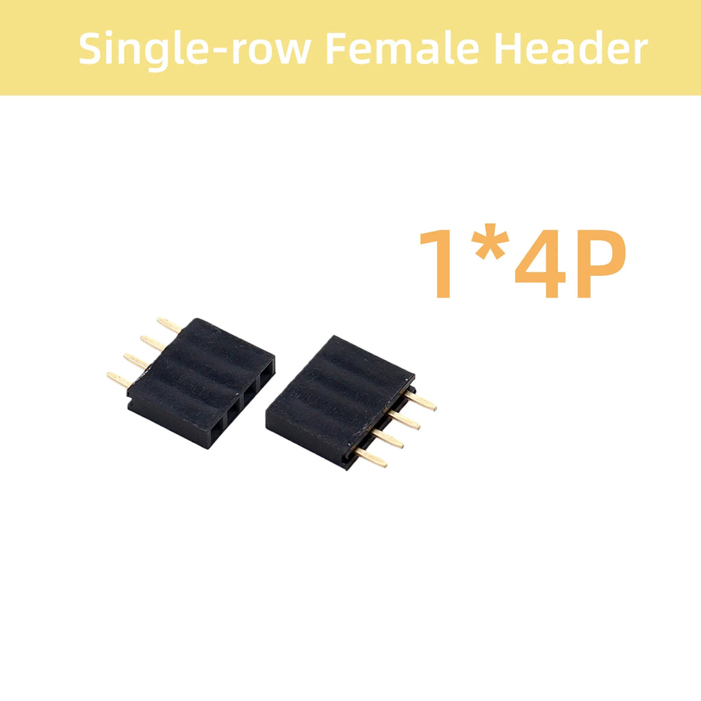 10/15/20PCS Single/Double-row Female Header Socket Pitch 2.54mm 2*2p 3p 4p 5p 6p 7p 8p 9p 10p12p14P16p18p20p22p40p Pin Connector