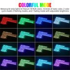 APP LED Motorcycle Car Atmosphere Ambient Foot Light Remote Control Flexible Waterproof Sound 12V Moto RGB Decorative Lamp Strip