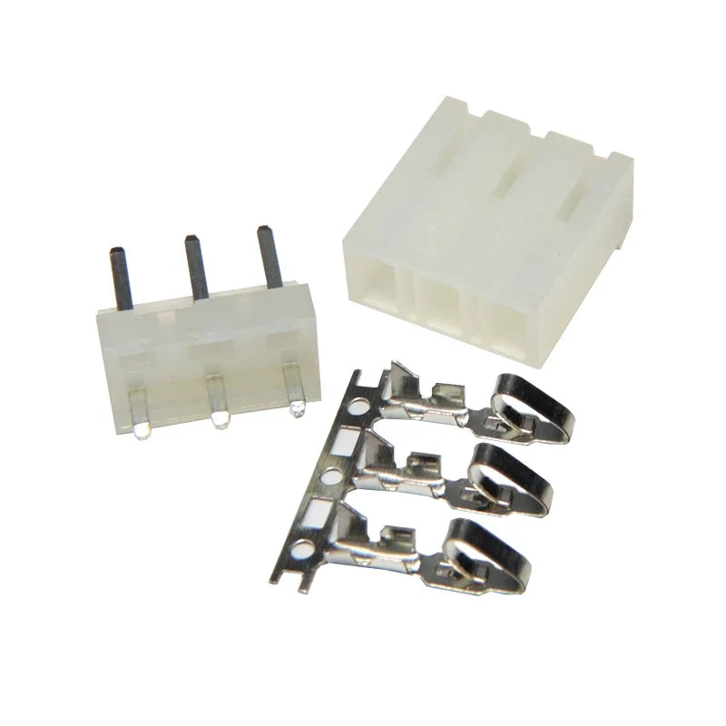 10sets CH5.08 2P/3/4/5/6Pin  5.08mm/0.2in Pitch Straight Vertical Male Pin Header Wafer + Terminal+Housing Socket Connector