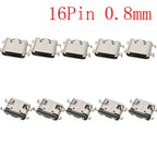 10Pcs USB Connector Type C Female Charging Port Jack 2P/6P/16P/24 Pin Soldering PCB SMD SMT DIY USB-C Socket Adapter
