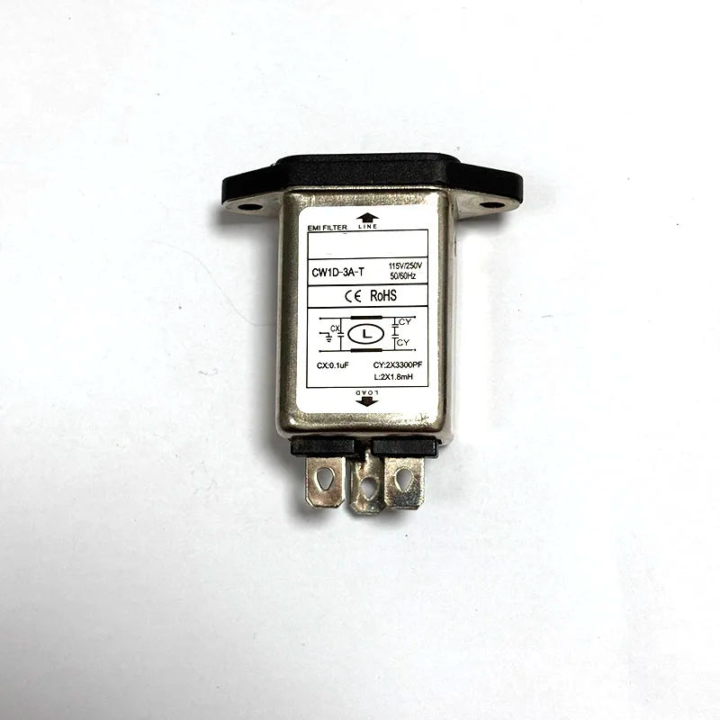 Single-phase EMI filter/IEC T-Socket filter CW1D-3/6/10A-T 250V Audio power supply filter power purifier Anti-interference