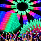 1-50PCS LED Glow Sticks Bulk Colorful RGB Glow Foam Stick light Stick Cheer Tube Dark Light for Concerts Birthday Wedding Party
