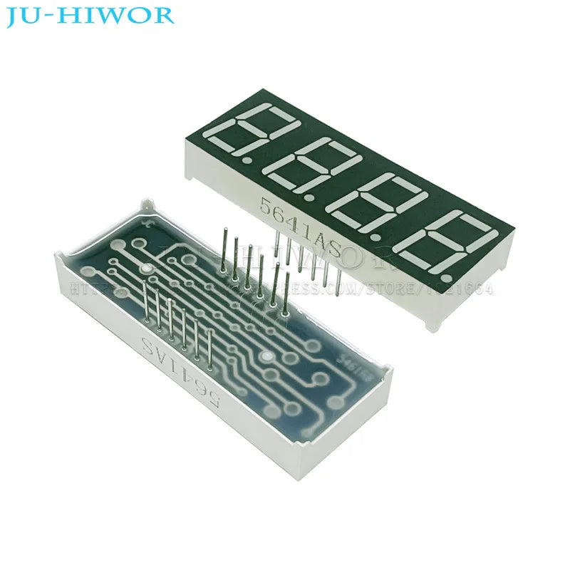 5pcs 0.56 Inch 12Pins C-C 5461AS C-A 5461BS 4 Digits Bits 7 Segment Red LED Digital Display Digitron Common Anode Cathode