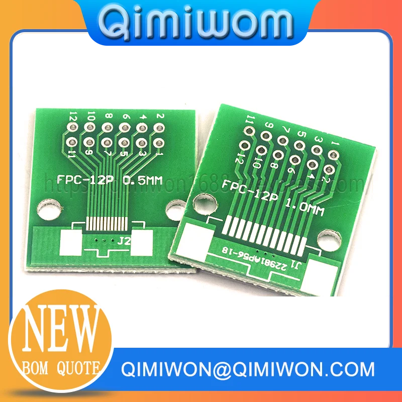 FPC/FFC Adapter Board 0.5/1.0MM to 2.54MM Soldered Connector 4/5/6/8/10/12/14/16/20/26/3040/45/50/60 Pin