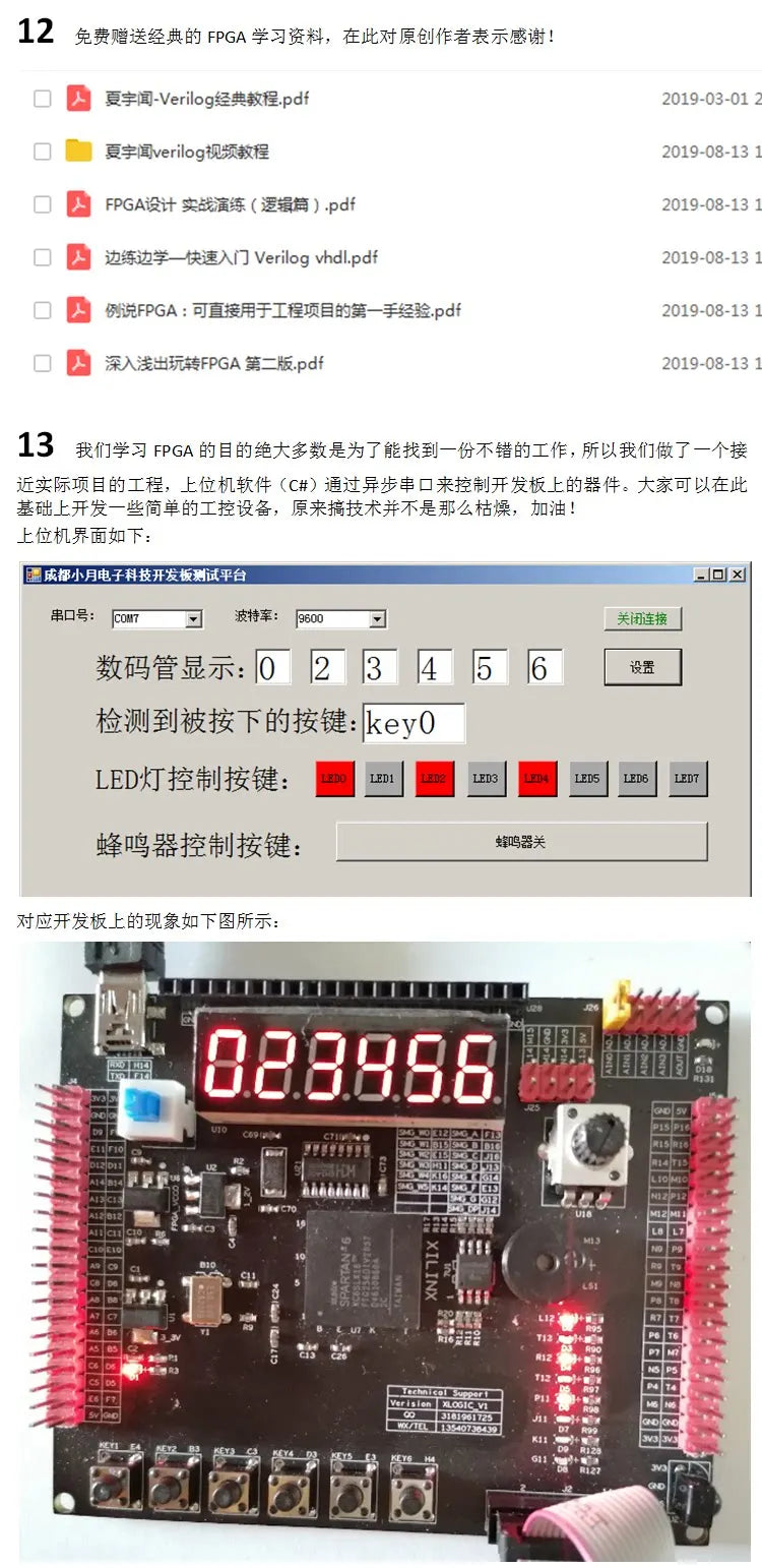 FPGA Xilinx Spartan 6 Development Board XC6SLX16 Core Board Learning Board Design System Board ISE