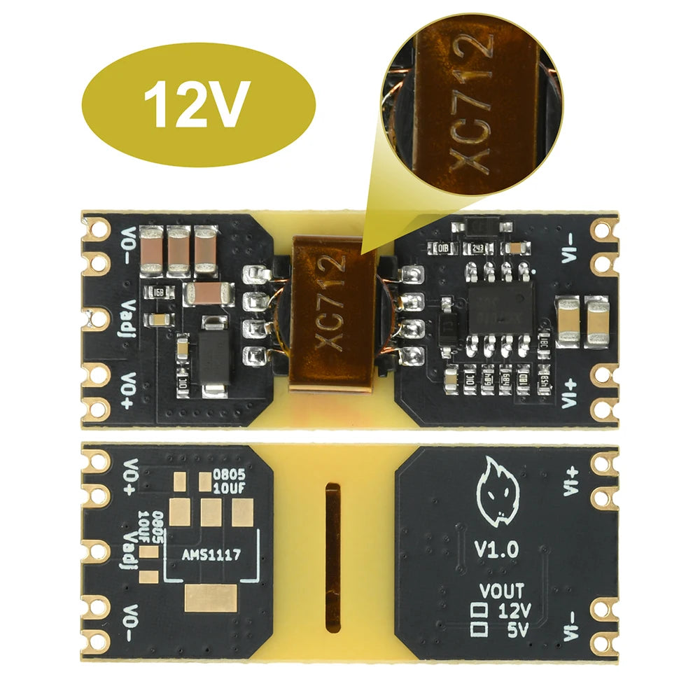 XC7010 Isolated Power Module DC 15-70V Input To DC 5V/12V Output Reserved For LDO Voltage Conversion Modules