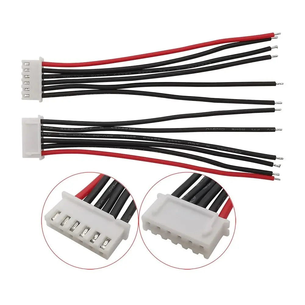 10CM RC Lipo Battery Balancer Charger Plug 1S 2S 3S 4S 5S 6S 7S Silicone JST-XH Balancer Cable DIY Connector Plug Wire