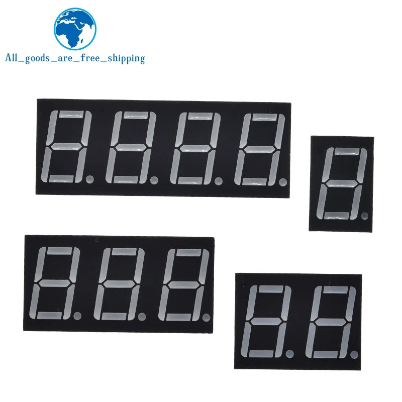 1/5/10PCS 0.56 inch LED display 7 Segment 1 Bit/2 Bit/3 Bit/4 Bit Digit Tube Red Common Cathode / Anode Digital For Arduino