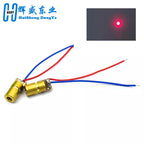 10PCS 5V 650nm 5mW Adjustable Laser Dot Diode Module Red Sight Copper Head Mini Laser Pointer