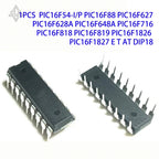 1PCS  PIC16F54-I/P PIC16F88 PIC16F627 PIC16F628A PIC16F648A PIC16F716 PIC16F818 PIC16F819 PIC16F1826 PIC16F1827 E T AT DIP18