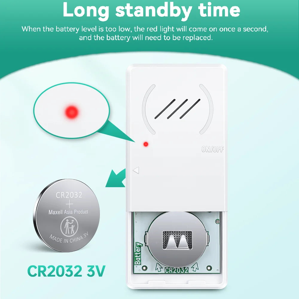 Magnetic Security Sensor Refrigerator Door Alarm Windows Open Alarms 60 Seconds Delay Loud 96 dB for Home, Store, Offic