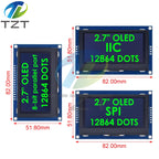 2.7 Inch OLED LCD display 128x64 drives SSD1327 IIC / SPI / 8-bit parallel port For Arduino