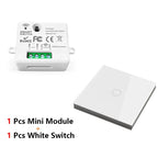 Diese 86 Switch Panel ON/OFF Touch Switch Wireless Light Switch 433Mhz Remote Control ,AC 85V~240V 10A Interruptor for Lighting