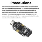 High Speed USB to RS485 Isolated Converter CH343P 6Mbps Industrial Grade Anti-Interference Serial Module 3.3V/5V 16KV Isolation