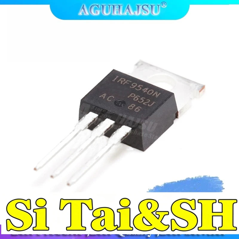10Pcs TO220 Through Hole P-Channel Power MOSFET IRF9540 IRF9540N IRF9540NPBF Switch Circuit Parts