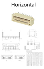 20PCS GH1.25 GH 1.25 1.25mm with lock Connector Socket Pin Header Vertical Horizontal JST Housing terminal 2 3 4 5 6 8 12 pin