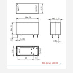 ENMG PCB Mount Solid State Relay, SSK10D6132 Miniature Pin-Type DC Control DC/AC 24V Printed Circuit Board Mount Plug-in Type.