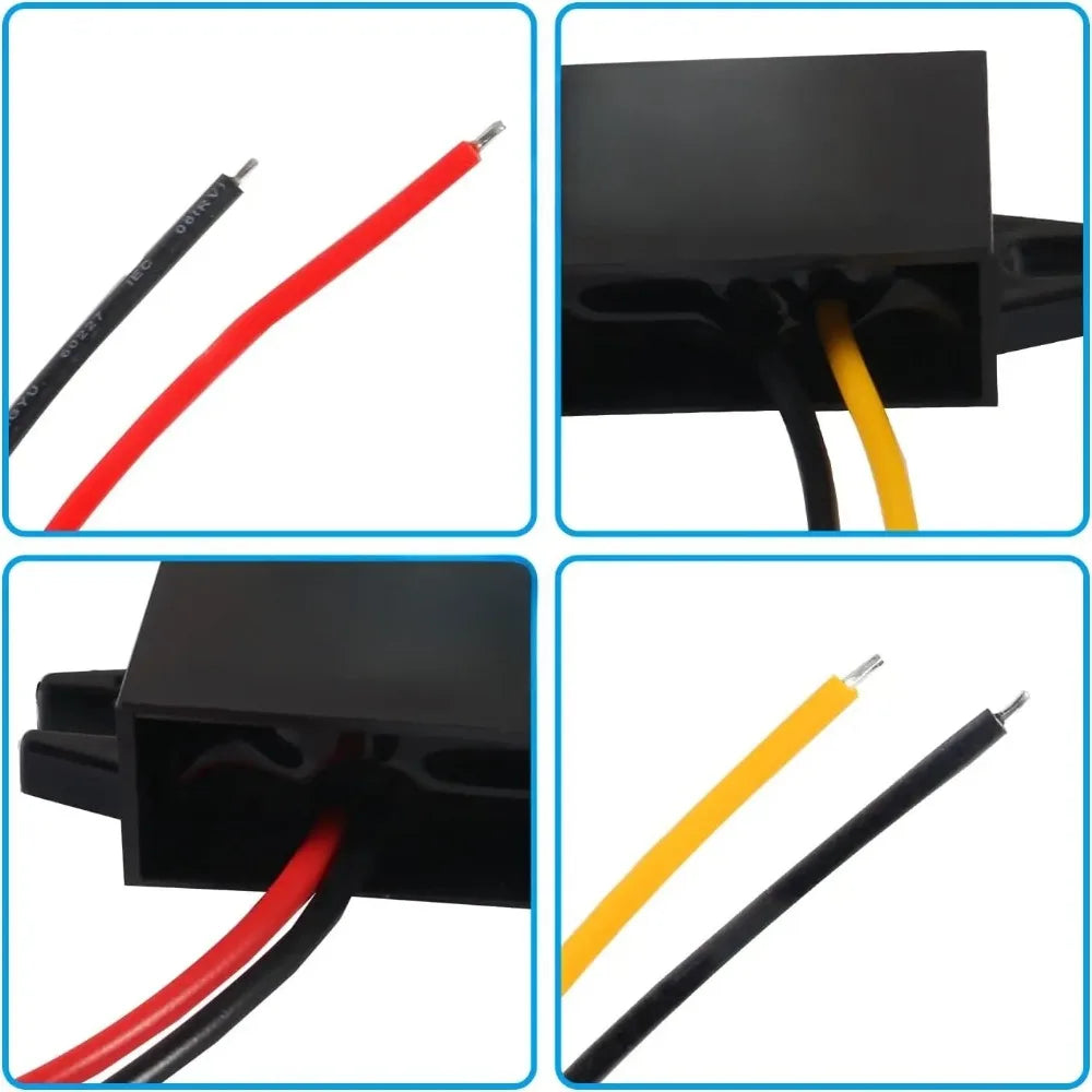 12V to 5V 3A Converter DC-DC Step Down Module Power Adapter USB-A Female/Type C/dual USB/open Wire Connector Low Heat Waterproof