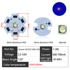 10-100pcs 1W 3W LED Beads 3535 SMD 3W Chip Deep Red Green Royal Blue UV 395nm 410nm 365nm IR 730nm 850nm 940nm Amber 595nm Lamp