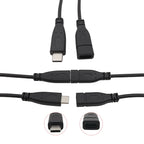 USB Type C Power Supply Cable 2/4 Pin Male Female Socket Type-C Plug Connector Adapter For Data Charging Cables Wires Repair DIY