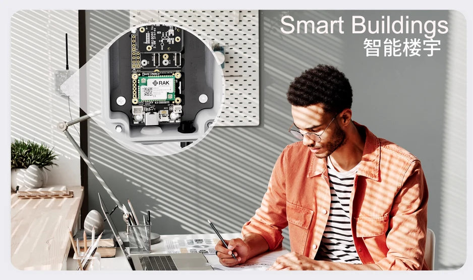 WisBlock Basic Starter Kit for Meshtastic RAK4631 LPWAN Wireless SX1262 LoRa Module with RAK19007 Base Board for DIY Enthusiasts