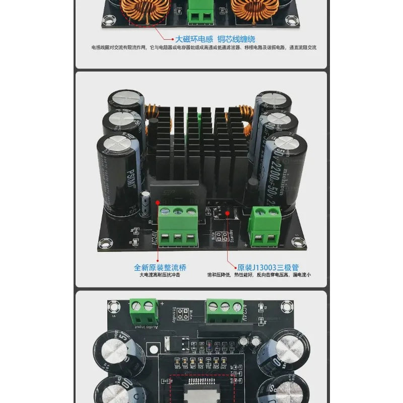XH-M253 high-power mono digital power amplifier board TDA8954TH core BTL mode audiophiles 420W