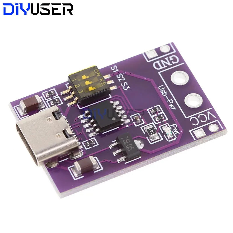 4pcs CH224K Module Type-C QC AFC PD2.0 PD3.0 to DC Spoof Scam Fast Charge Trigger Polling Detector 5V 9V 12V 15V 20V