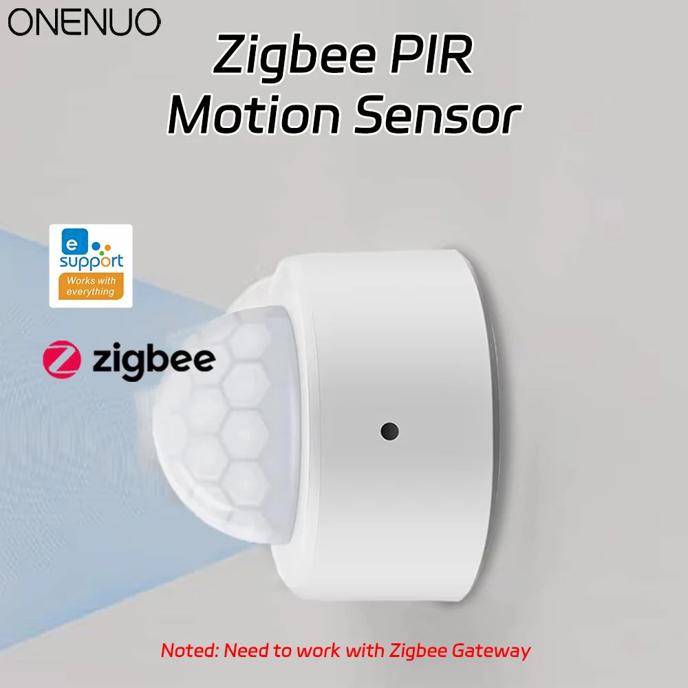Zigbee 3.0 Human Motion Sensor PIR Infrared Detector Smart Home Security Alarm Ewelink App Control Via Zigbee Bridge Zigbee2mqtt