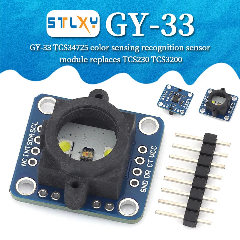 Javino GY‑33 Sensor Module TCS34725 Color Recognition Sensor Replace TCS230 TCS3200 Color Detection Module