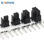 10Set Micro-Fit MX3.0 Double Row Male Plug Housing+Female Terminal 2P 4P 6P 8P - 24Pin Mini 5557/43025 Male Shell Connector