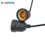 6pcs 12/20/30/50/100/200cm LED CFL Light String Flame Retard Durable Safe Waterproof E26 E27 Lamp Bulb Holder Socket