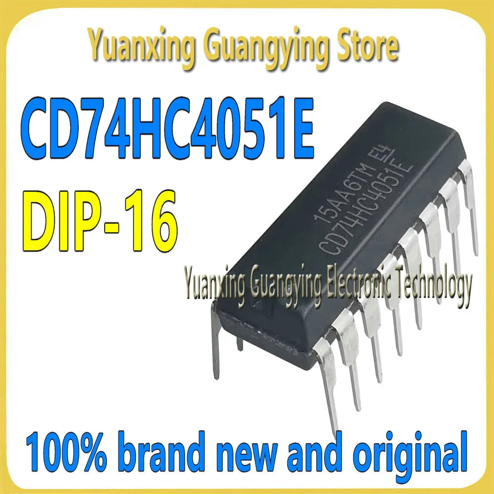 (10 Pieces) CD74HC4051E CD74HC4051 74HC4051E 74HC4051 DIP-16 Multiplexer Switch ICs High Spd CMOS Analog Chipset 100% Brand New