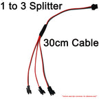 2Pin 3Pin 4Pin SM Splitter Connector 1 to 2 3 4 LED Connector JST Male Female Connector Wire Cable For WS2812 LED Strip Light