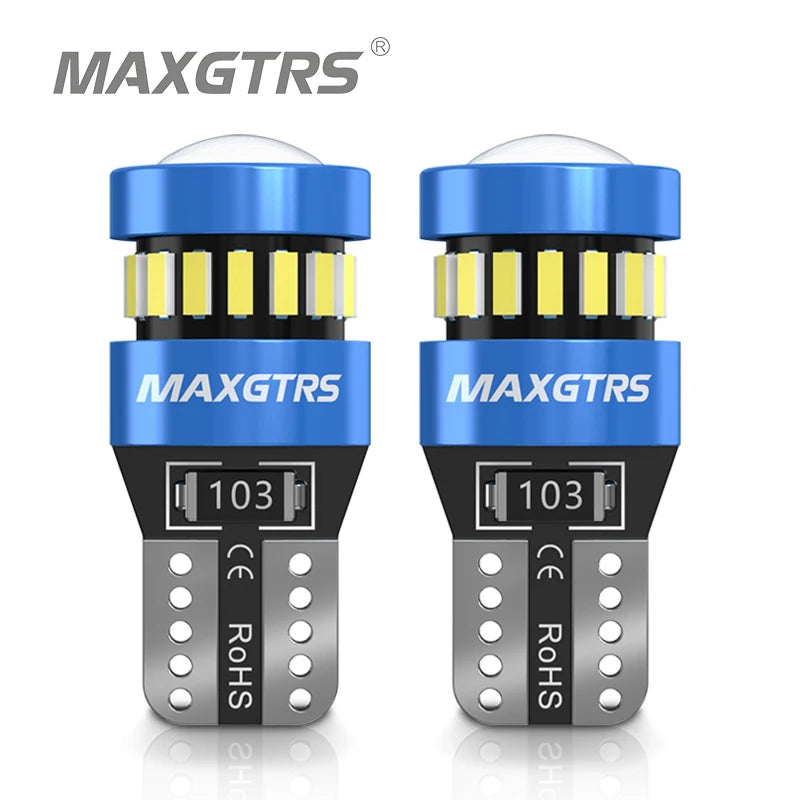 2x W5W T10 LED Canbus Light Bulbs Car Interior Reading Parking Lights White Red Yellow No Error 12V for BMW Audi Mercedes BENZ