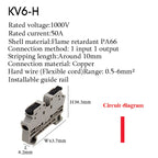 KV2.5 Direct Insertion Quick Terminal Block Rail Type Wire Connector Instead Of UK/ST/PT/SAK Docking For Parallel Connection