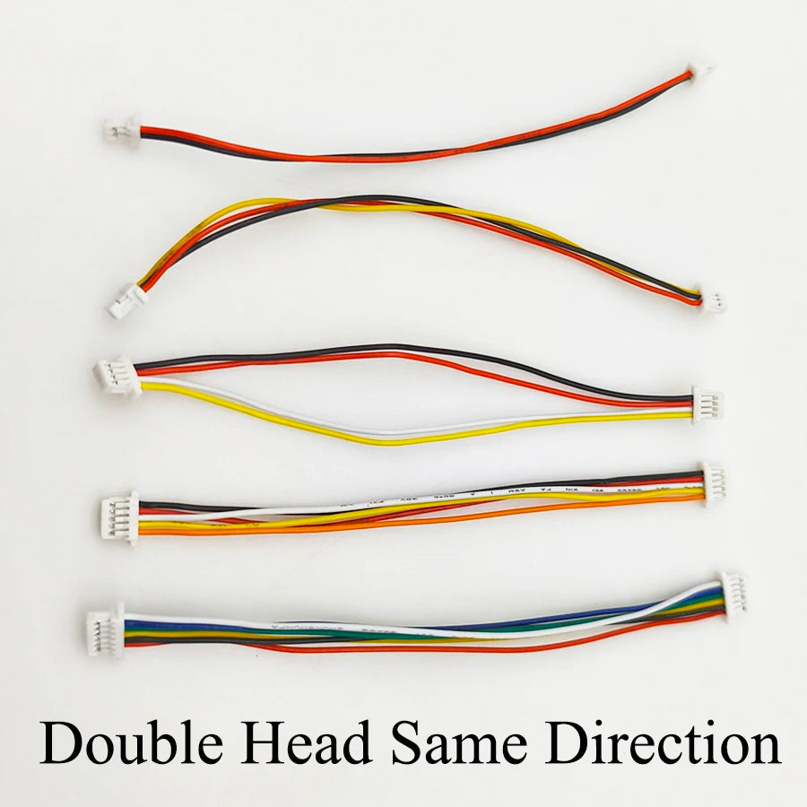 10/20Pcs JST SH1.0 SH 1.0mm Wire Cable Connector 2/3/4/5/6/7/8Pin Terminal Plug Electronic Line 28AWG 10cm Single/Double Head