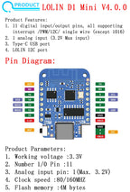 WeMos D1 Mini Pro V3.0 NodeMcu 4MB/16MB bytes Lua WIFI Internet of Things Development board based ESP8266 CH340G Nodemcu V2