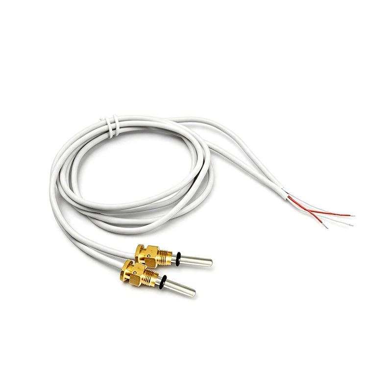 Heat Matched NTC Thermistor Temperature Sensor Armored Brass Nut 10K 100K Waterproof High Temperature Probe M10*1 5x45mm
