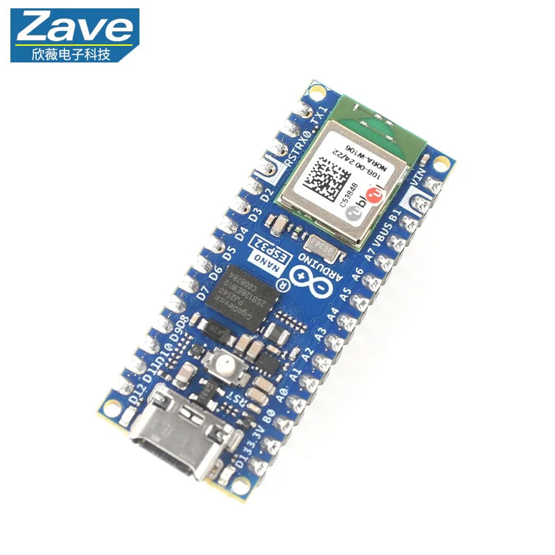 Genuine Italian Import Arduino Nano ESP32-S3 with Headers, ABX00083