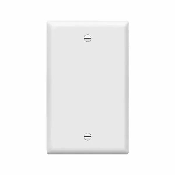 ZoeRax 0/1/2/3/4/6-Port Keystone Jack Wall Plate, Low Profile RJ45 Wall Plate for Keystone Jacks in White