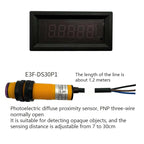 Digital Frequency Counter Tachometer Module, High Precision RPM Speed Meter, Encoder Sensor Input, RS485 Modbus