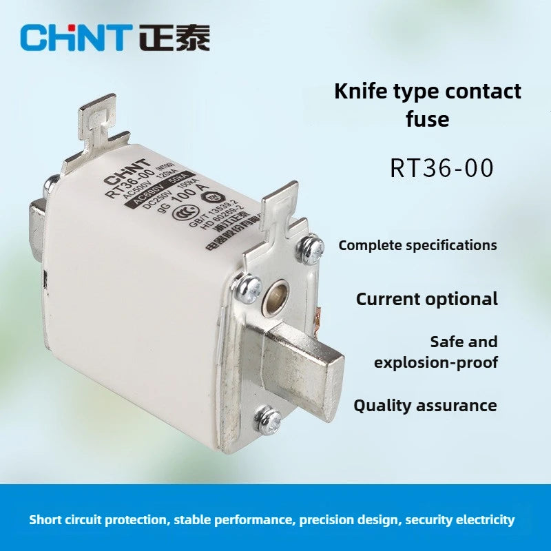CHINT Fuse Core RT36-00 20A 25A 32A 40A 50A 63A 80A 100A 125A 160A 200A 250A 300A ceramic fuse link RT36-2 RT36-1 RT36-3