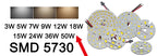 7W 9W 12W  5730 LED Emitting Diode SMD 21-23V 27-29V 36-39V Highlight Lamp Panel LED Board Light White Warm White 65MM