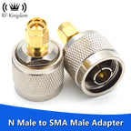 RF Coaxial N to SMA Connector N Male to SMA Male Plug Adapter Brass NJ - SMAJ
