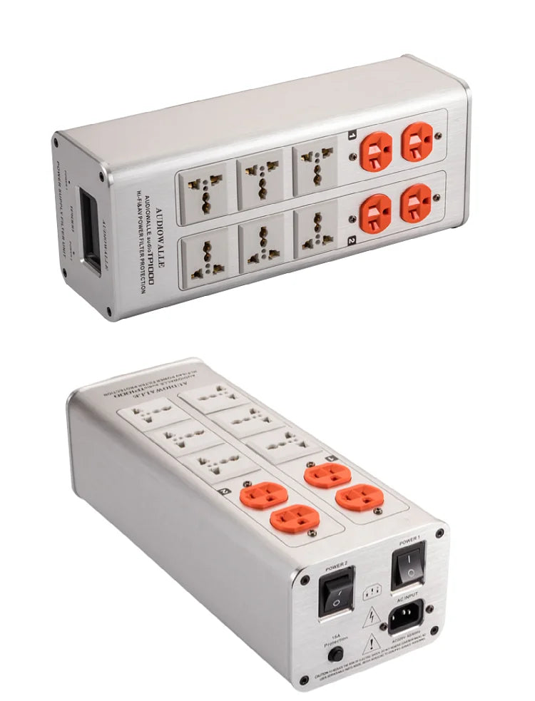TP1000 Power Filter Socket Fever Audio Power Purifier Lightning Protection Surge Protection Filter Socket Power Bank
