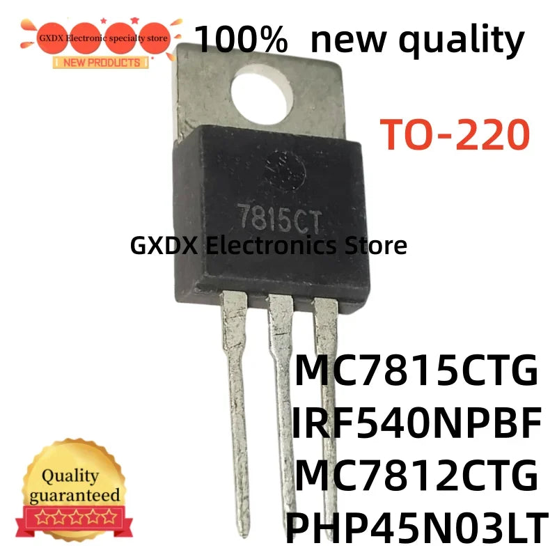 10-20pcs/lot 100% new MC7815CTG MC7815CT IRF540NPBF TO220 IRF540N MC7812CTG MC7812CT PHP45N03LT 45N03LT TO-220